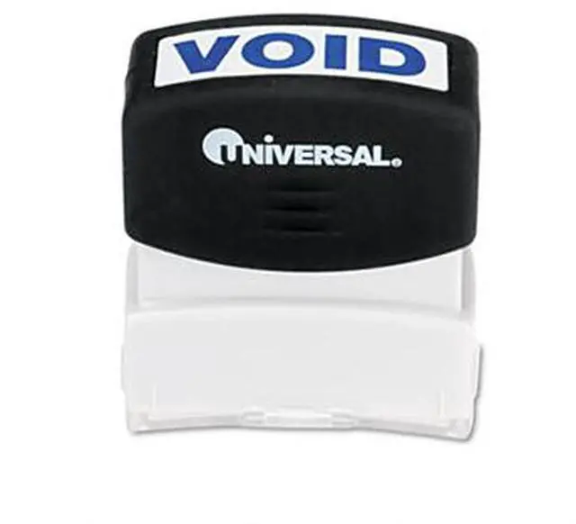 Main image of Message Stamp, VOID, Pre-Inked/Re-Inkable, Blue - UNV10071