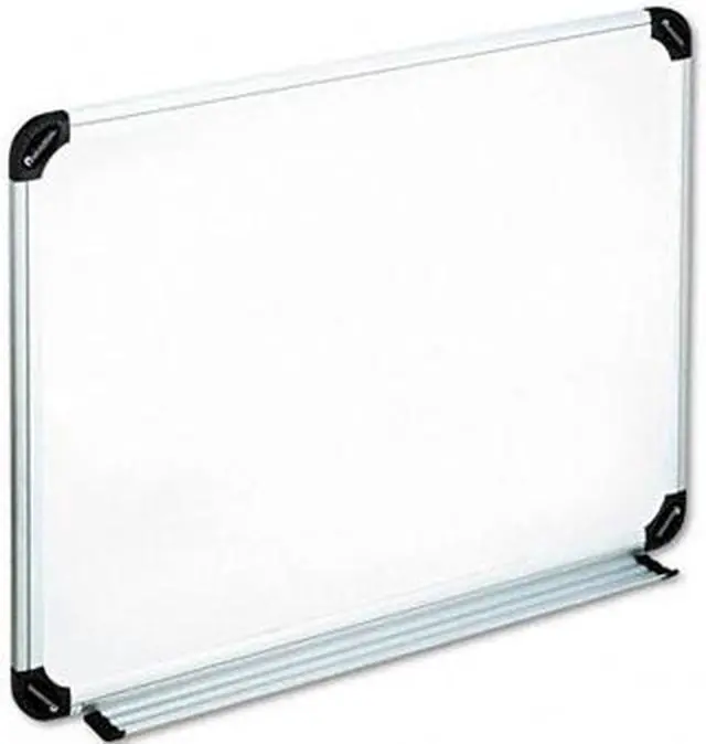 Alt view image 2 of 2 - Magnetic Dry Erase Board, Melamine, 24 X 18, White, Aluminum/Plastic F