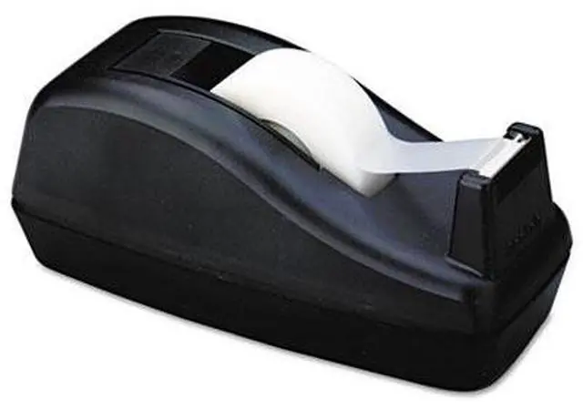 Alt view image 2 of 5 - 3M C40BK Deluxe Desktop Tape Dispenser  Attached 1 in.core  Heavily Weighted  Black