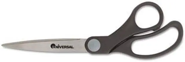 Main image of Economy Scissors, 8" Length, Bent Handle, Stainless Steel, Black
