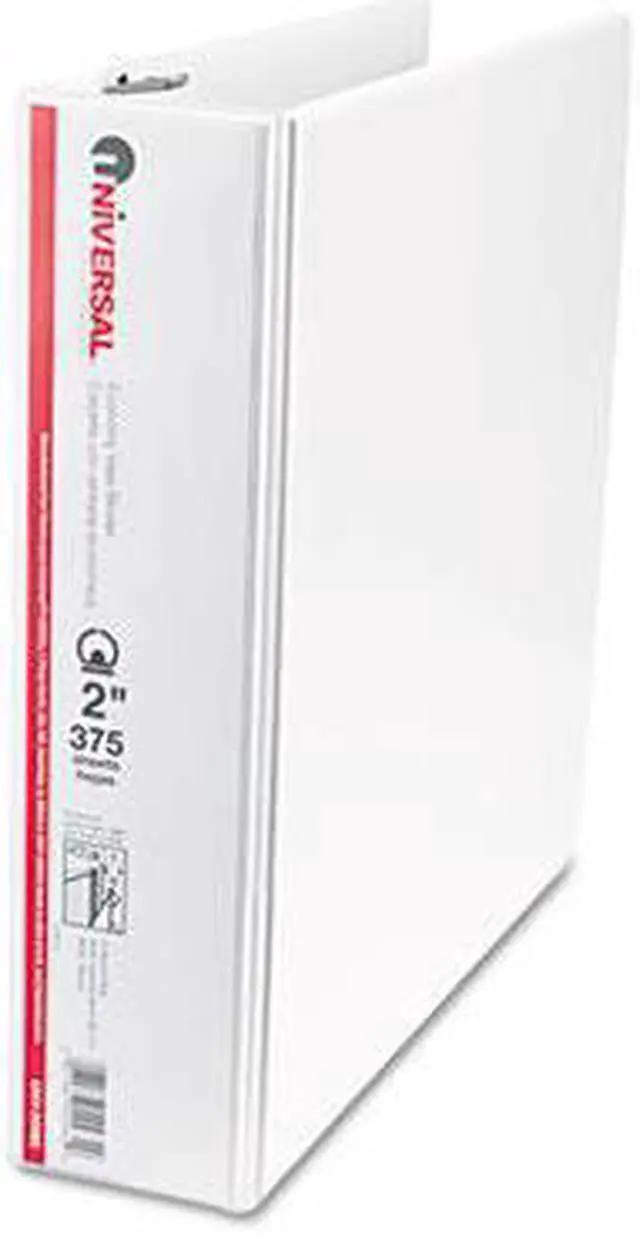 Alt view image 2 of 2 - Round Ring Economy Vinyl View Binder, 2" Capacity, White
