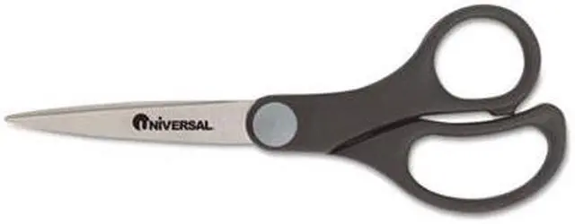Main image of Economy Scissors, 7" Length, Straight Handle, Stainless Steel, Black