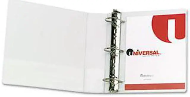 Alt view image 2 of 3 - Economy D-Ring Vinyl View Binder, 2" Capacity, White