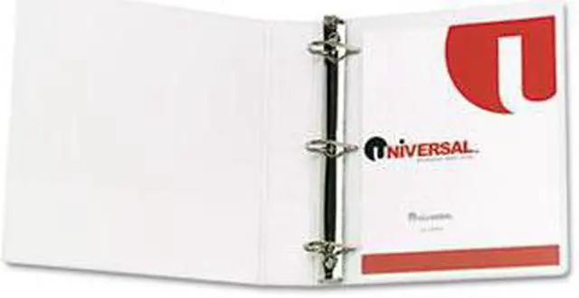 Alt view image 2 of 4 - Economy D-Ring Vinyl View Binder, 1-1/2" Capacity, White