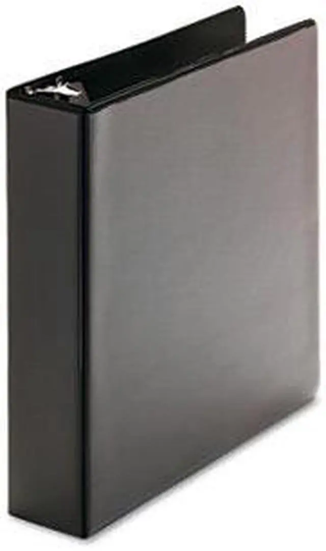 Alt view image 2 of 2 - Economy D-Ring Vinyl View Binder, 2" Capacity, Black