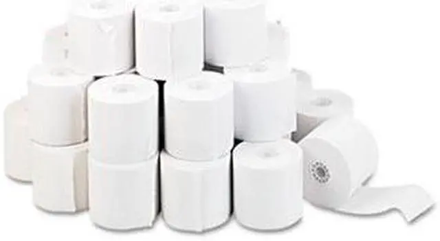 Main image of Adding Machine/Calculator Roll, 16 Lb, 1/2" Core, 2-1/4" X 150 Ft,White, 100/Ct