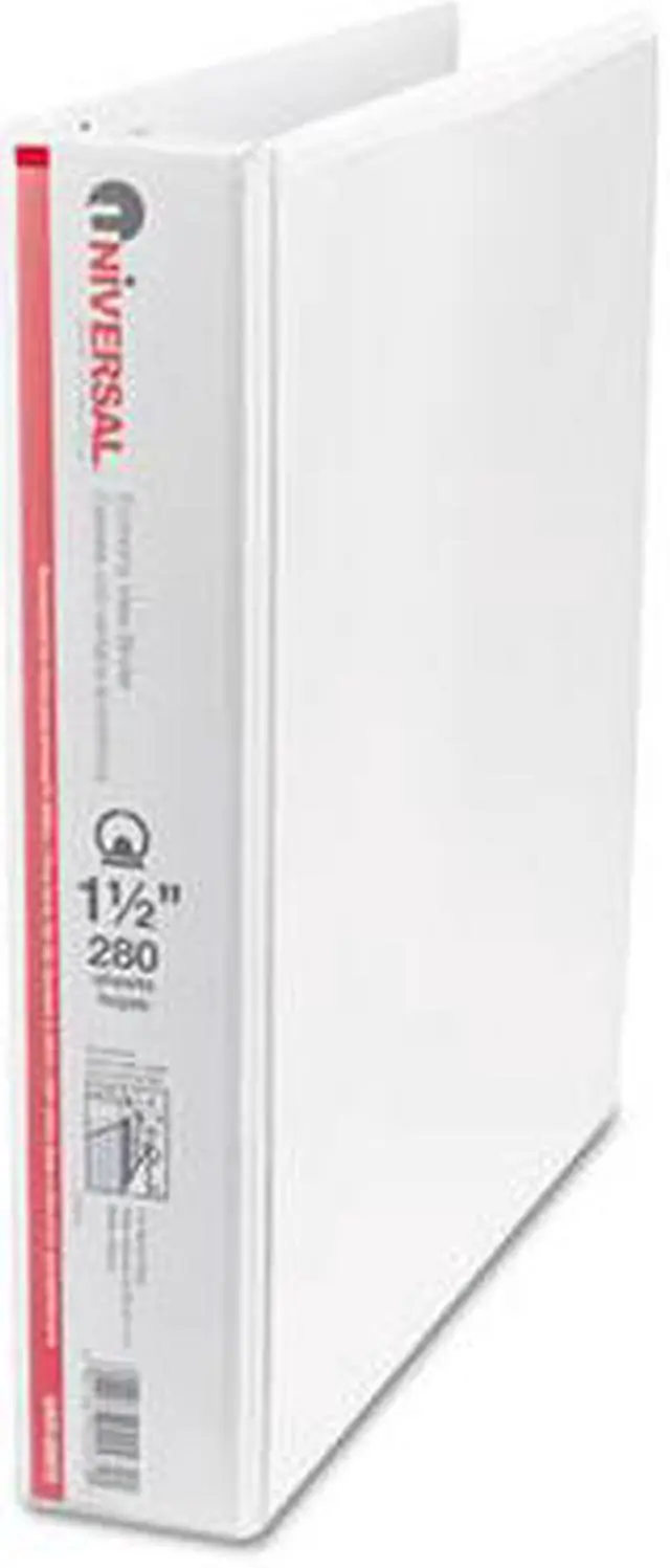 Alt view image 2 of 3 - Round Ring Economy Vinyl View Binder, 1-1/2" Capacity, White