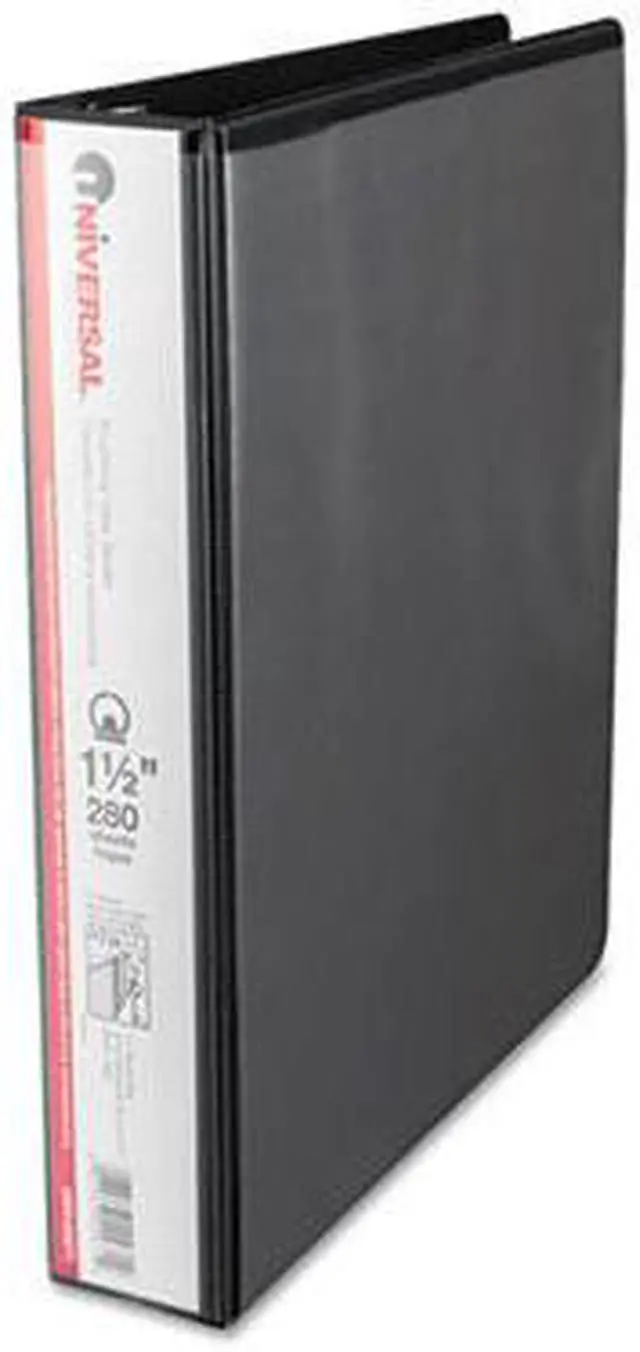 Alt view image 3 of 4 - Round Ring Economy Vinyl View Binder, 1-1/2" Capacity, Black