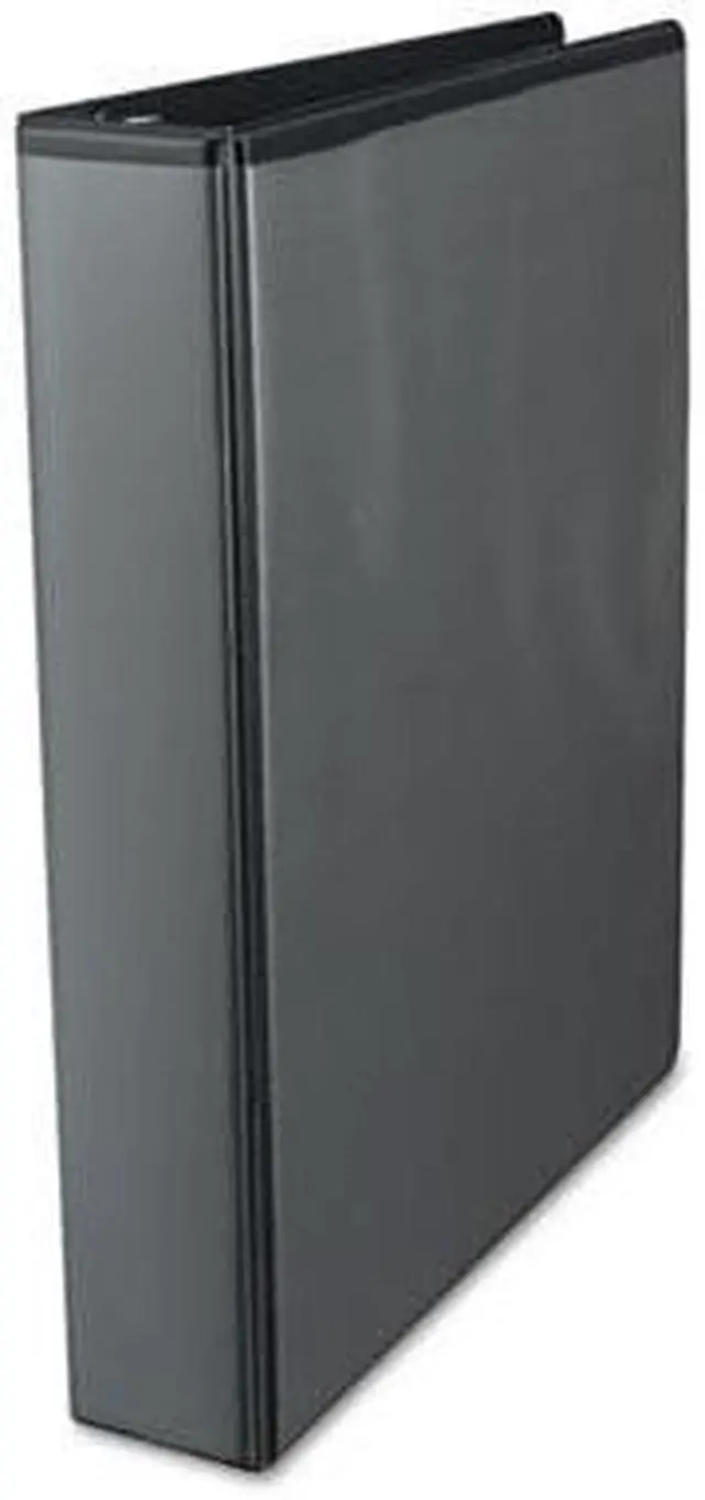 Alt view image 4 of 4 - Round Ring Economy Vinyl View Binder, 1-1/2" Capacity, Black