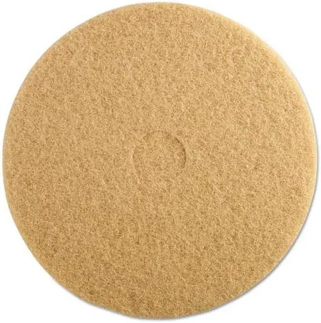 Main image of 3M 05606 Ultra High-Speed Floor Burnishing Pads 3400, 20" dia, Tan, 5/Carton, 1 Carton
