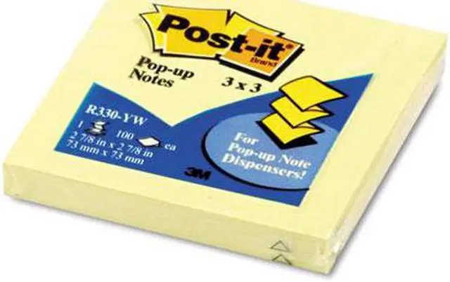 Main image of Original Canary Yellow Pop-Up Refill 3 x 3 12 Pads/Pack