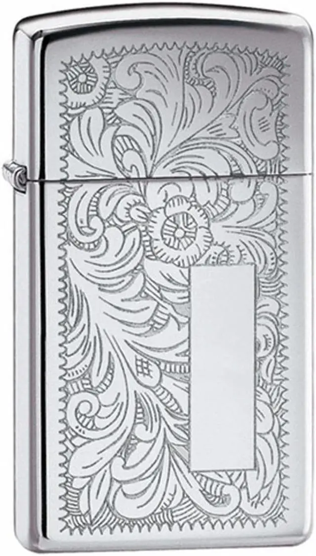 Alt view image 5 of 12 - Zippo 1652 Windproof Slim Venetian High Polish Chrome Lighter