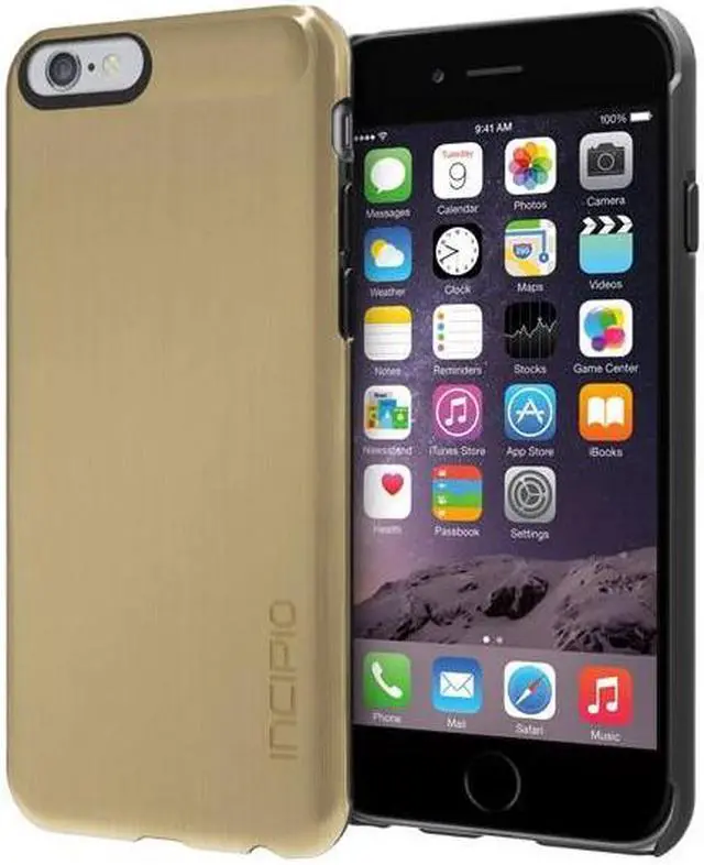 Main image of Incipio Feather Shine Gold Case for iPhone 6 Large 5.5in IPH-1194-GLD