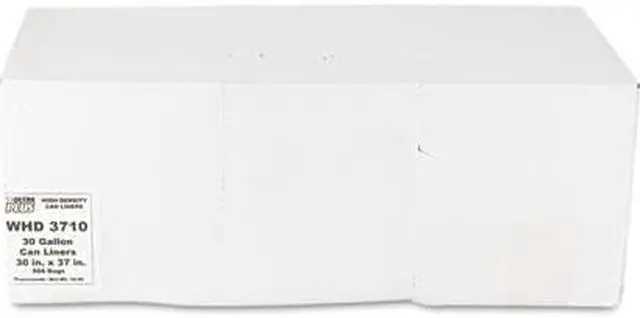 Alt view image 4 of 13 - Ultra Plus High Density Can Liners 30gal 10 Microns 30 x 37 Natural 500/Carton