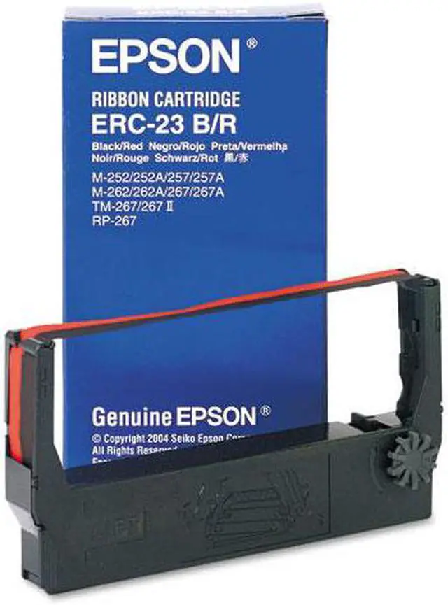 Alt view image 2 of 12 - Epson Ribbon Cartridge - Black/Red Ribbon Replacement Pack
