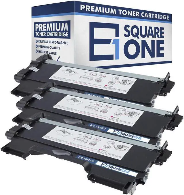 Main image of eSquareOne Compatible High Yield Toner Cartridge Replacement for Brother TN420 TN450 (Black, 3-Pack)