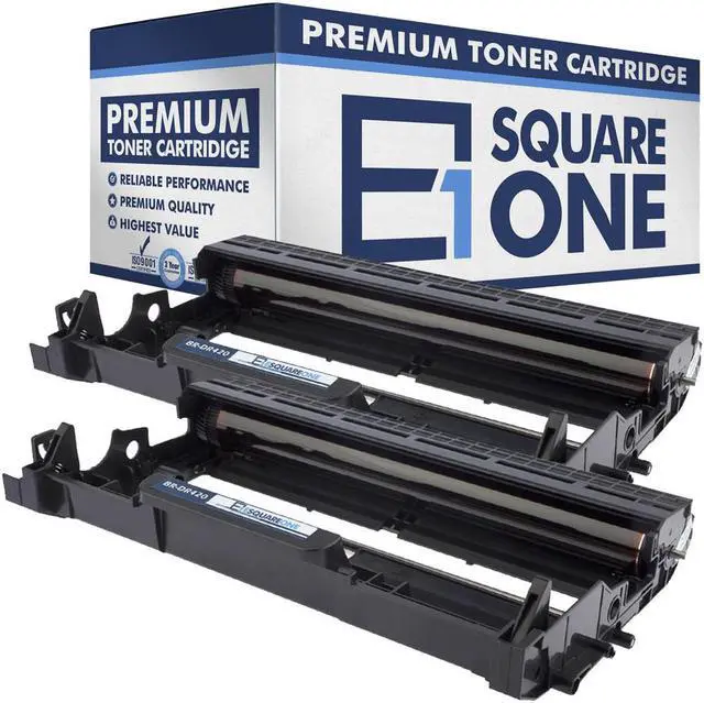 Main image of eSquareOne Compatible Drum Unit Replacement for Brother DR420 (Black, 2-Pack)