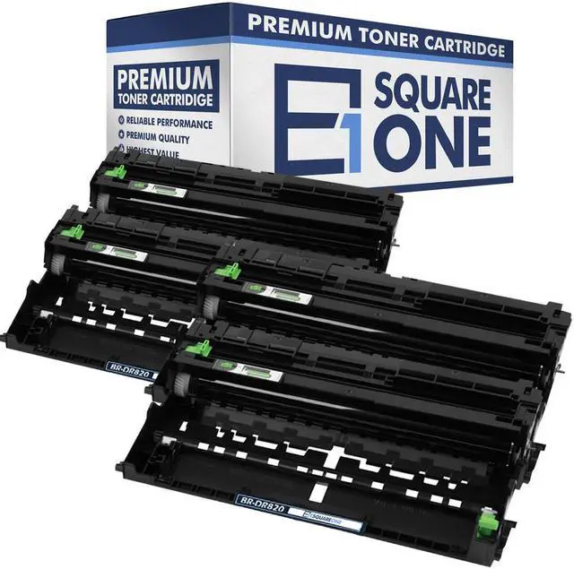 Main image of eSquareOne Compatible Drum Unit Replacement for Brother DR820 (Black, 4-Pack)