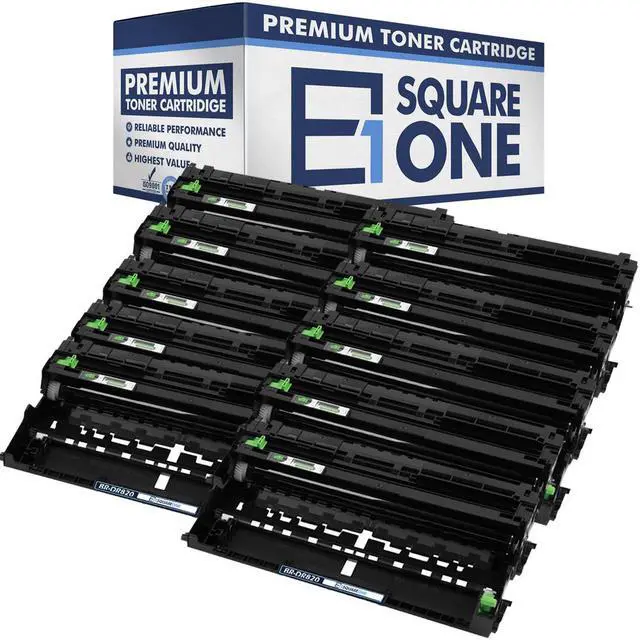Main image of eSquareOne Compatible Drum Unit Replacement for Brother DR820 (Black, 10-Pack)