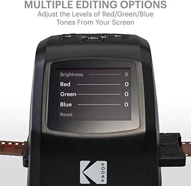 Alt view image 6 of 20 - kodak mini digital film & slide scanner  converts 35mm, 126, 110, super 8 & 8mm film negatives & slides to 22 megapixel jpeg images  includes  2.4 lcd screen  easy load film adapters