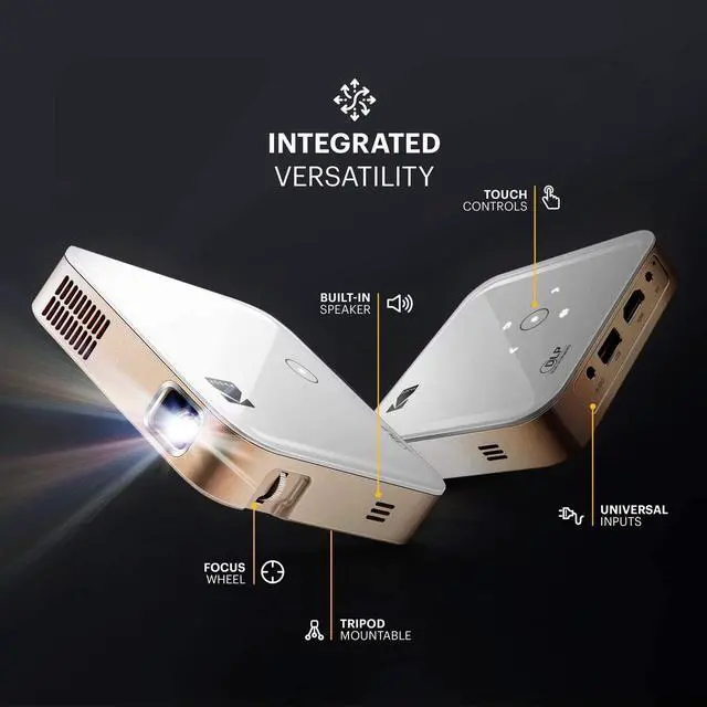 Alt view image 8 of 14 - Kodak RODPJS350WH Luma 350 Portable Pico Projector 1080p Image up to 200" HDMI