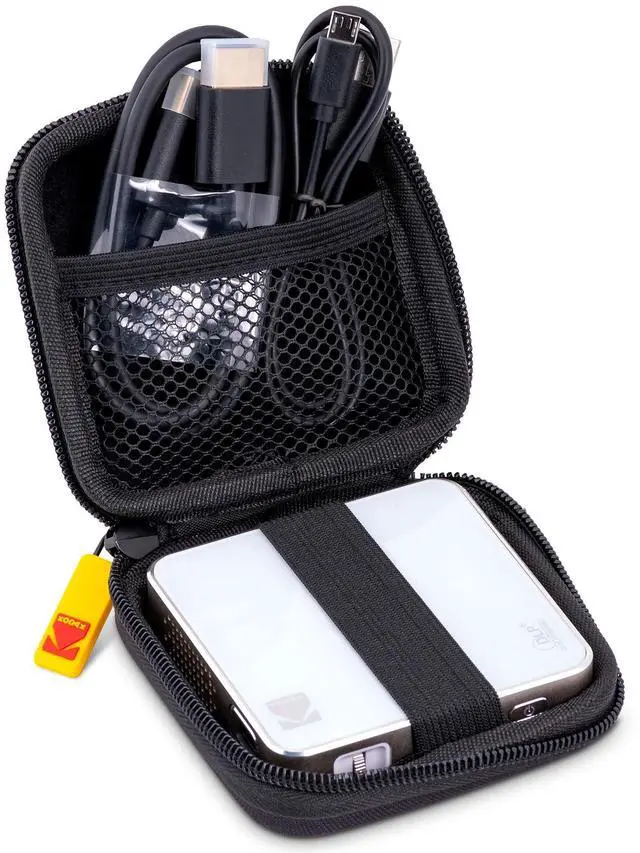 Alt view image 4 of 4 - EVA Mini Projector Case, Soft-Molded Hard-Shell Carry Bag for KODAK Luma 75 Portable Projector, Shockproof, Dustproof & Water-Resistant Travel Protection Black
