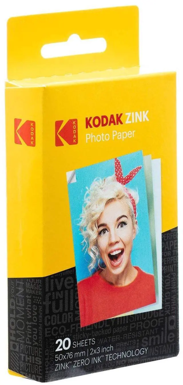 Alt view image 2 of 7 - Kodak Step Instant Color Photo Printer with Bluetooth/NFC, ZINK Technology & Kodak App for iOS & Android (Pink) Starter Bundle