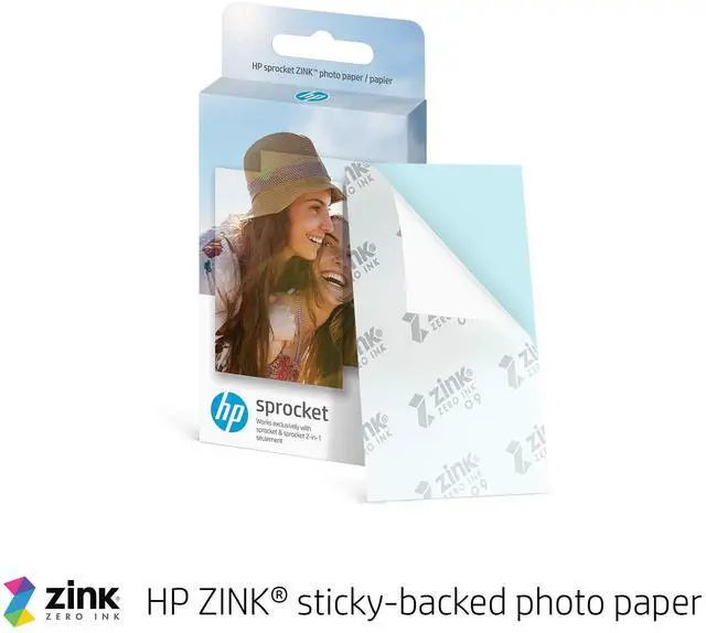 Alt view image 2 of 4 - HP Sprocket 2x3 Premium Zink Sticky Photo Paper Compatible with HP Sprocket Photo Printers -Bundle Zink paper, photo Album and Sticker sets.