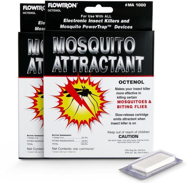 Main image of Flowtron MA-1000 Octenol Mosquito Attractant Cartridge, Compatible with BK-15, BK-40, BK-80, MC-9000, FC-8800 - 2 Pack