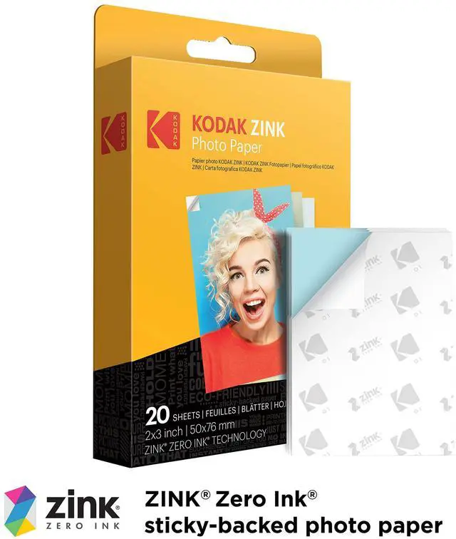 Alt view image 4 of 5 - KODAK Smile+ 2-in-1 Digital Instant Print Camera & Wireless Bluetooth Photo Printer Starter Bundle + Carrying Case + Zink 20pk Sticky-Back Photo Paper - 10MP, Special-Effect Rotating Lens - Green
