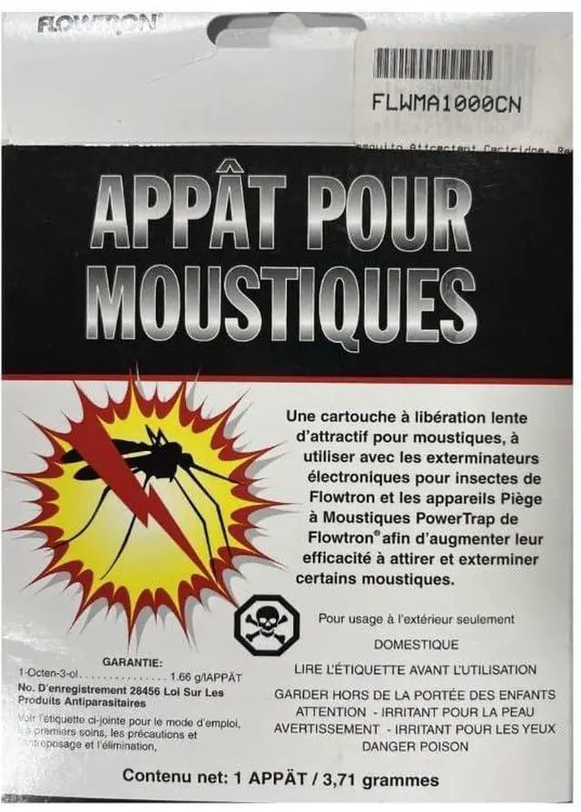 Alt view image 5 of 5 - Flowtron MA-1000 Octenol Mosquito Attractant Cartridge, Compatible with BK-15, BK-40, BK-80, MC-9000, FC-8800 - 3 Pack