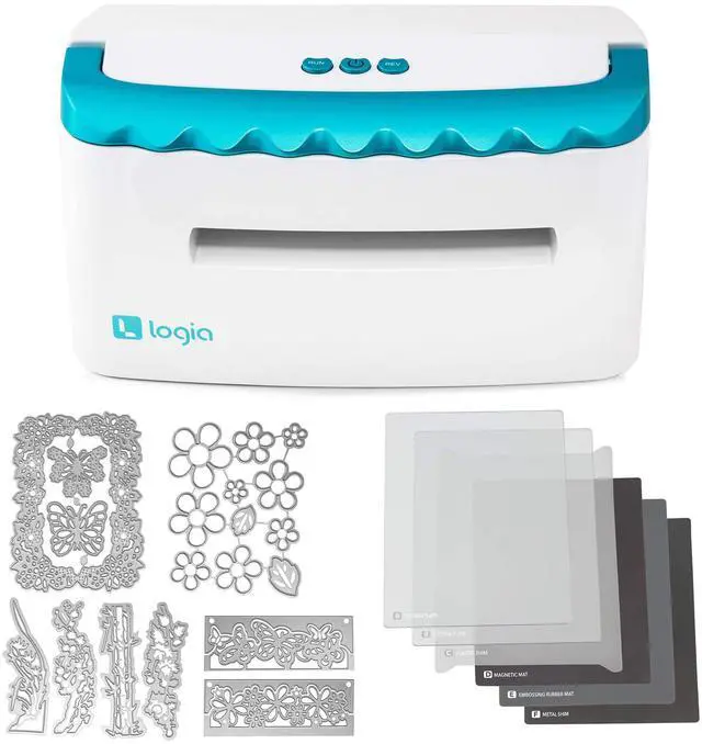 Main image of Logia A5 Electronic Die Cutting Machine | Professional Die Cutter & Embosser Starter Kit for Scrapbooking, Crafting & Card Making | Fast & Quiet, Easy Operation, Overload Protection & Accessories Pack