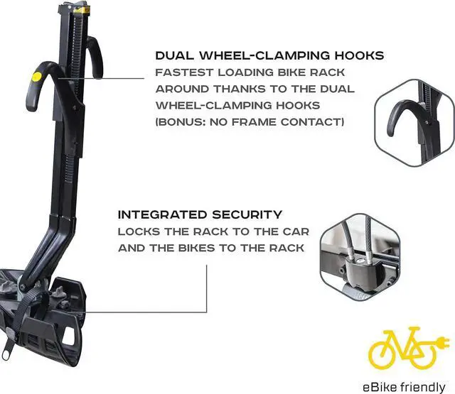 Alt view image 18 of 19 - Saris Freedom Superclamp EX 4-Bicycle Rear Mount Car Hitch Bike Rack