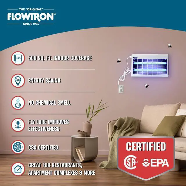 Alt view image 11 of 11 - Flowtron FC- 4900 Electric Fly-Insect Killer Portable 30 Watts