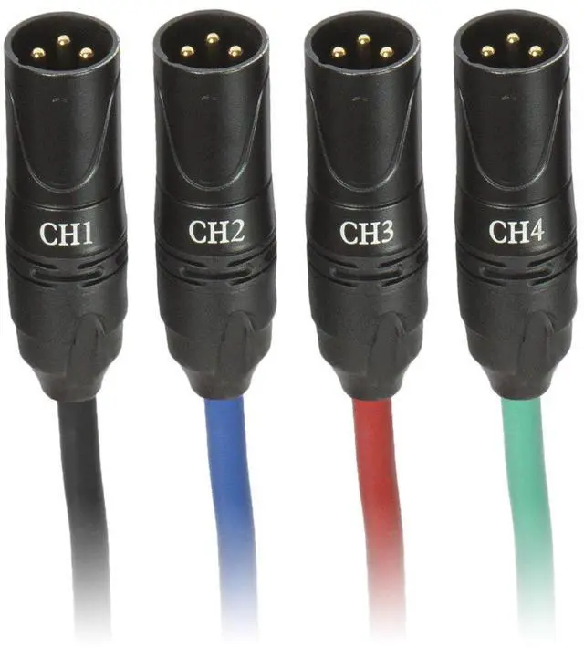 Alt view image 3 of 7 - LyxPro 4-Channel XLR to Single Ethercon 25' Cat6 Cable Multi Network Snake for Stage & Recording Studio AES & DMX Channels
