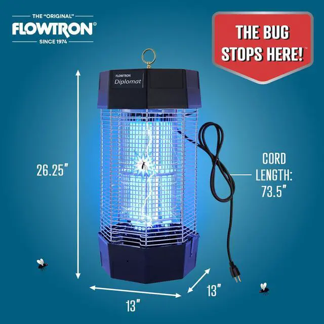 Alt view image 12 of 14 - FLOWTRON FC8800C 120W Electric Indoor/Outdoor Diplomat Fly Control Device