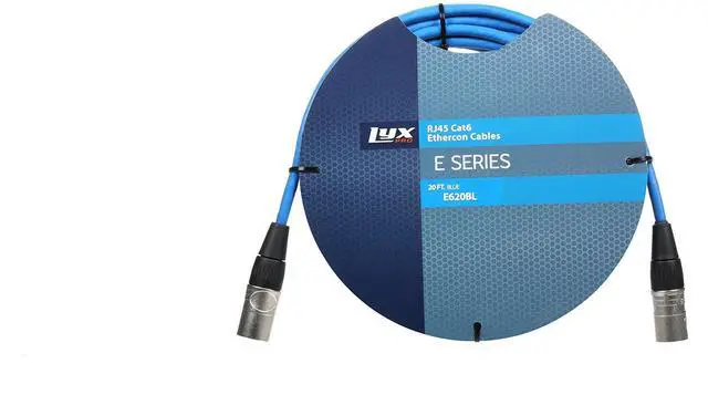 Alt view image 6 of 7 - LyxPro 4-Channel XLR to Single Ethercon 25' Cat6 Cable Multi Network Snake for Stage & Recording Studio AES & DMX Channels