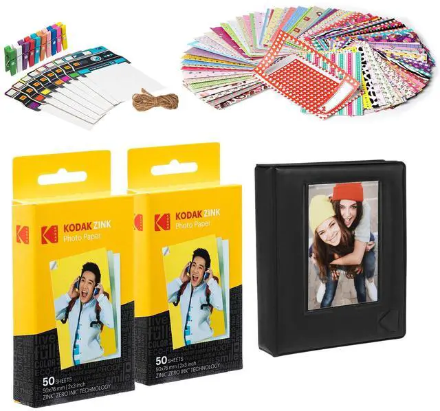 Alt view image 2 of 7 - Kodak 2x3? Premium Zink Paper 100 Pack with Photo Album