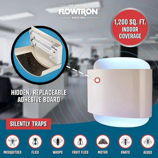 Alt view image 7 of 11 - FLOWTRON FC4800 80W Electric Indoor Only Galaxie Wall Sconce Electronic Fly