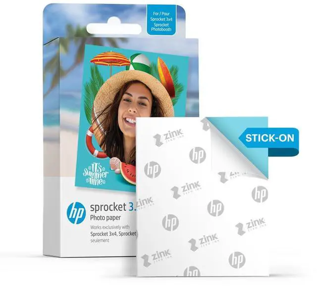 Alt view image 3 of 7 - HP Sprocket 3.5 x 4.25 Zink Photo Paper - Kit: 50 Pack Zink Paper, Case, Photo Album, Markers, Sticker sets