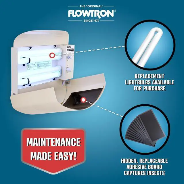 Alt view image 10 of 11 - FLOWTRON FC4800 80W Electric Indoor Only Galaxie Wall Sconce Electronic Fly