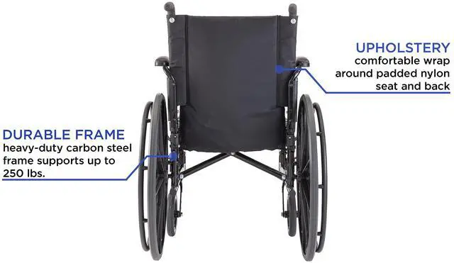 Alt view image 3 of 6 - Invacare 9000 XT High Performance Lighter Weight Wheelchair, With Desk Length Arms, 20" Seat Width, 9XT_33131, Black Satin