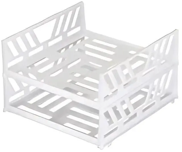 Main image of Jumbl E.P Adjustable Freezer Organizer Shelves, Stackable Plastic Shelving for Freezers, Refrigerators and Cupboards - Space Saving and Easy to Assemble Design