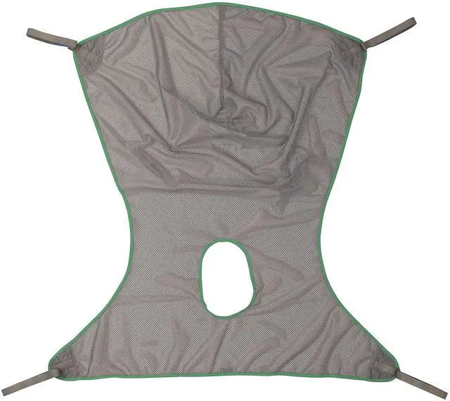 Main image of Invacare Premier Comfort Full Body Sling with Commode Opening for Patient Lifts, 550 lb. Weight Capacity, Net Fabric, X-Large, 2451100