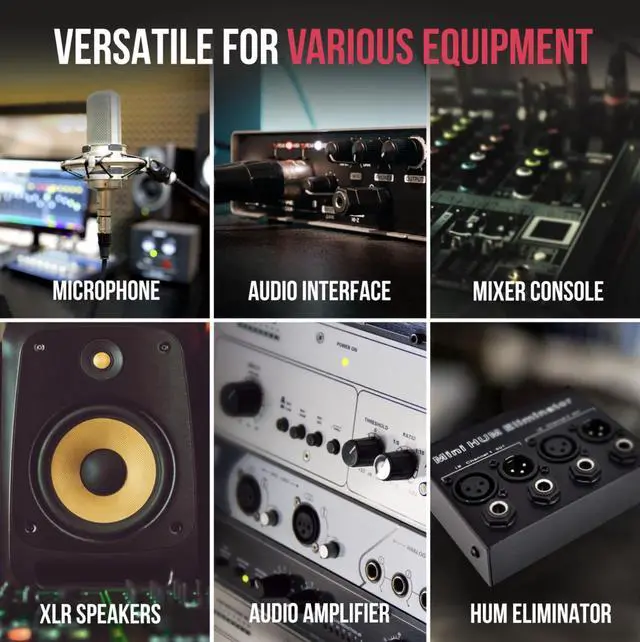 Alt view image 6 of 7 - LyxPro XLR 3 Feet Audio Snake 4 Channel 3 Pin Multi Network Breakout for Stage and Recording Studio Female Connection, Great For Sound and Lighting Transfer