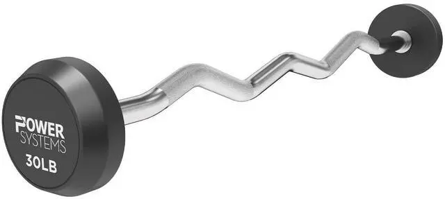 Main image of Power Systems ProStyle Fixed Barbell with EZ Curl Handle (30)