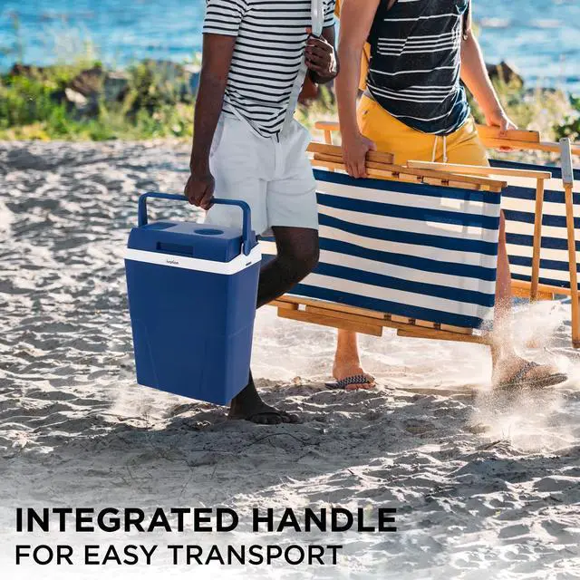 Alt view image 6 of 7 - Ivation Electric Cooler & Warmer 27 Quart (25 L) Portable Thermoelectric Fridge For vehicles & Trucks| 110V AC Home Power Cord & 12V Car Adapter for Camping, Travel & Picnics
