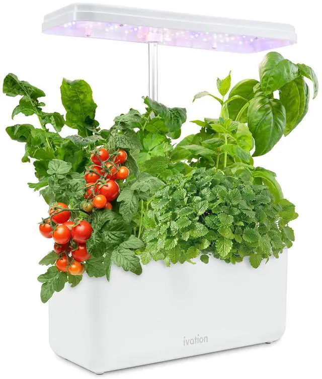 Main image of Ivation 7-Pod Indoor Hydroponics Growing System Kit Herb Garden planter w/ LED Grow Light