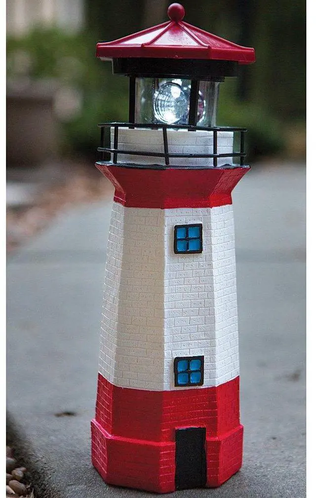 Alt view image 4 of 4 - Solar Lighthouse with Rotating Lamp by Jumbl