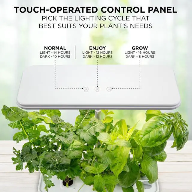 Alt view image 5 of 7 - Ivation 7-Pod Indoor Hydroponics Growing System Kit Herb Garden planter w/ LED Grow Light